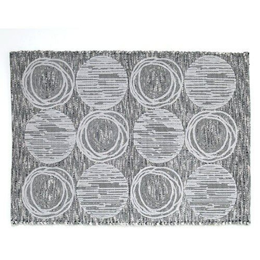 Bath Rugs & Mats * | Outlet Bath Rugs & Mats Avanti Galaxy Bath Rug Silver