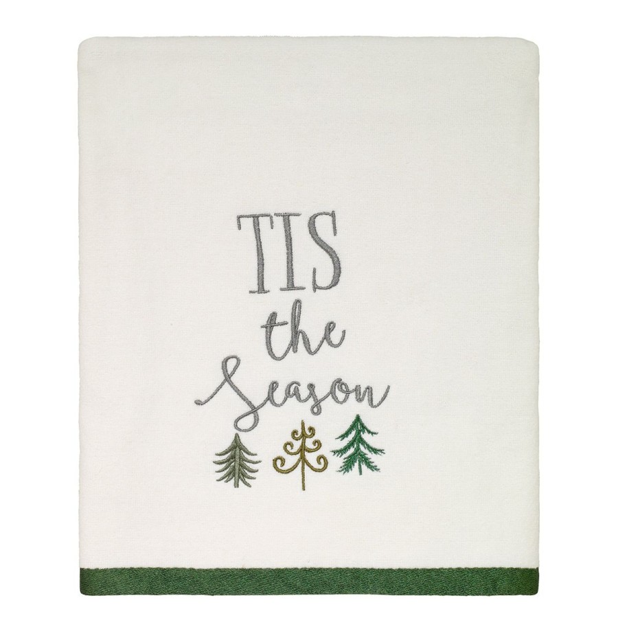 Towels * | Deals Towels Avanti Christmas Tree Bath Towel Collection White