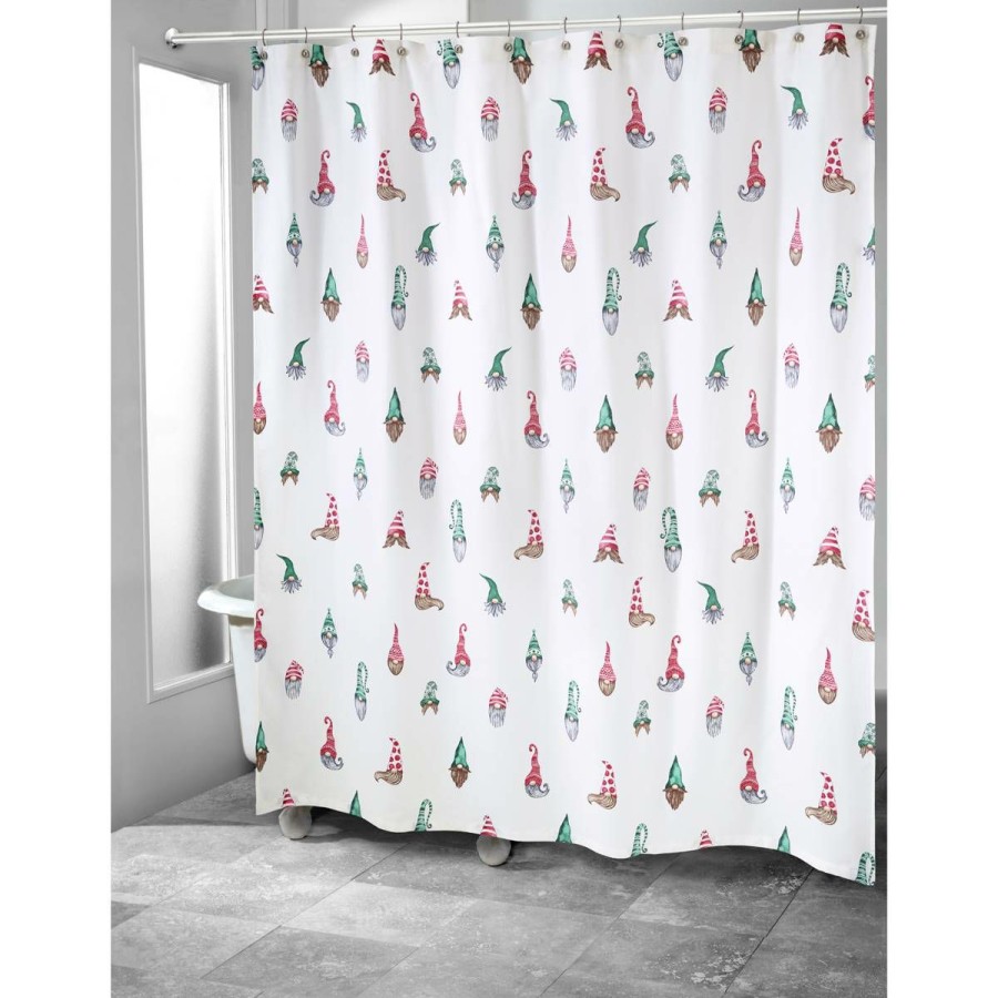 Shower Curtains * | Flash Sale Shower Curtains Avanti Holiday Gnome Shower Curtain Multi