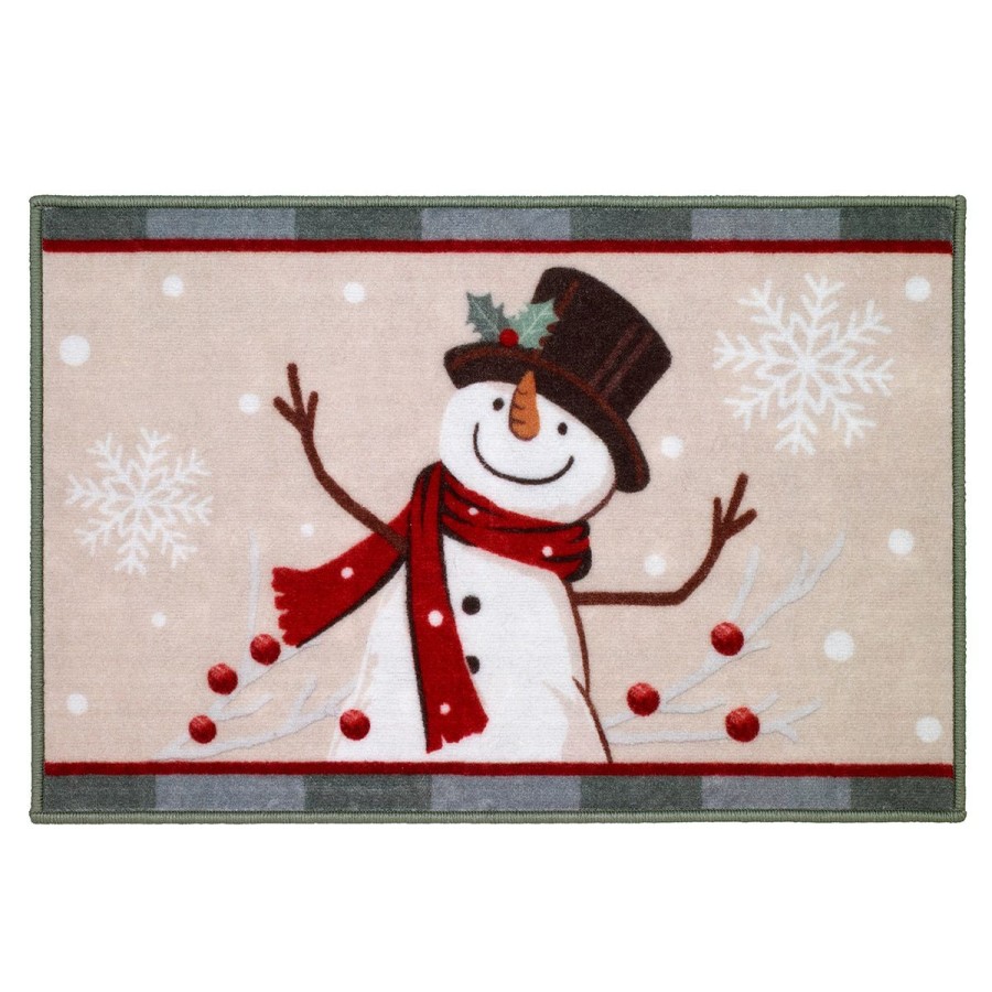 Bath Rugs & Mats * | Brand New Bath Rugs & Mats Avanti Friends Gather Bath Rug Tan/Multi