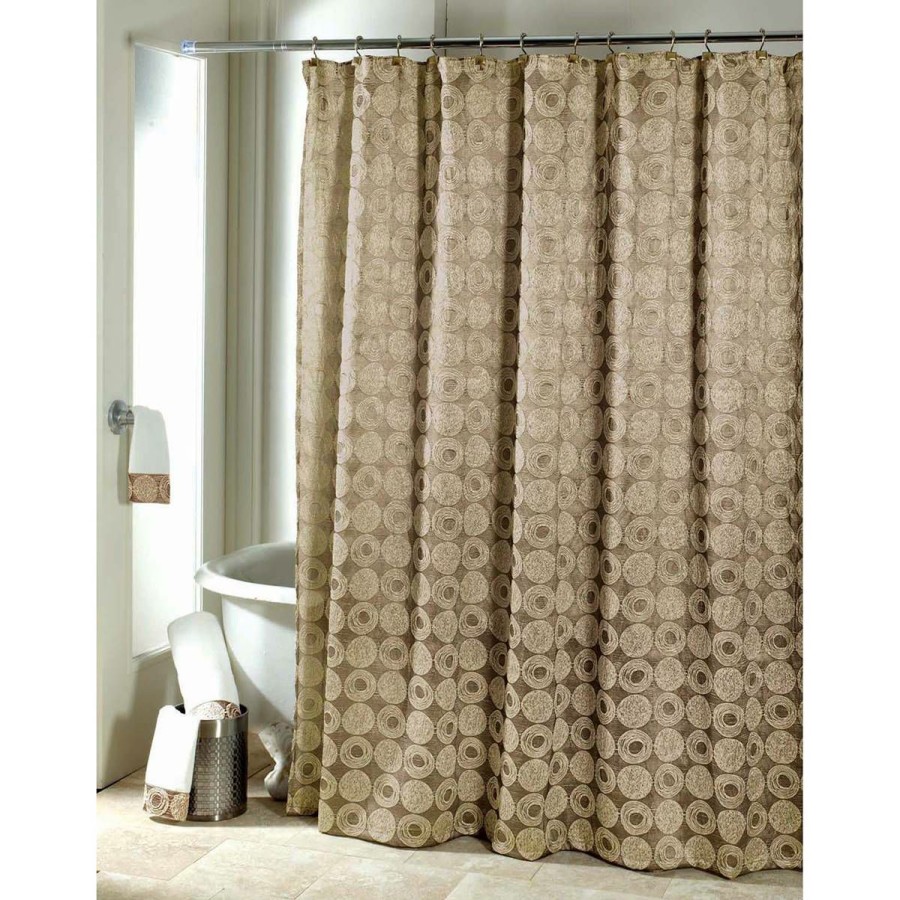 Shower Curtains * | Brand New Shower Curtains Avanti Galaxy Shower Curtain Gold