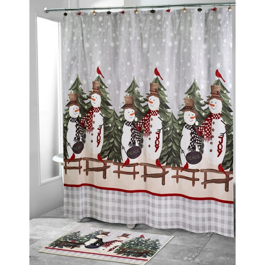 Shower Curtains * | Wholesale Shower Curtains Avanti Country Friend Fabric Shower Curtain Grey