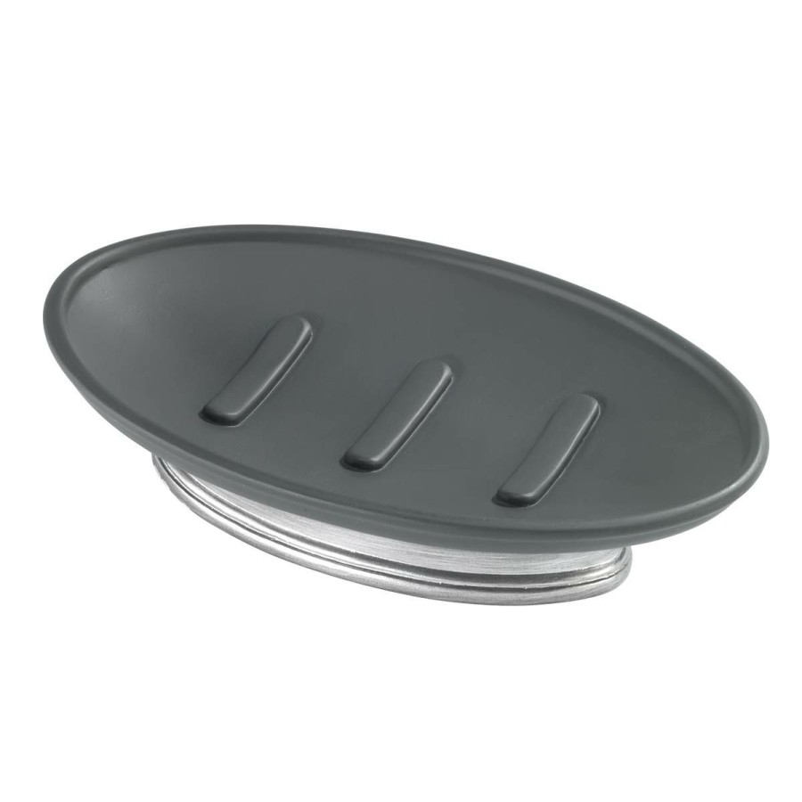 Soap Dishes * | Budget Soap Dishes Avanti Memphis Soap Dish Grey