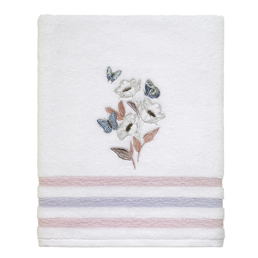 Towels * | Brand New Towels Avanti In The Garden Bath Towel Collection White