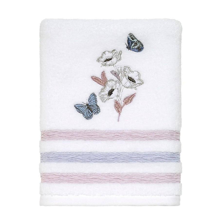 Towels * | Brand New Towels Avanti In The Garden Bath Towel Collection White