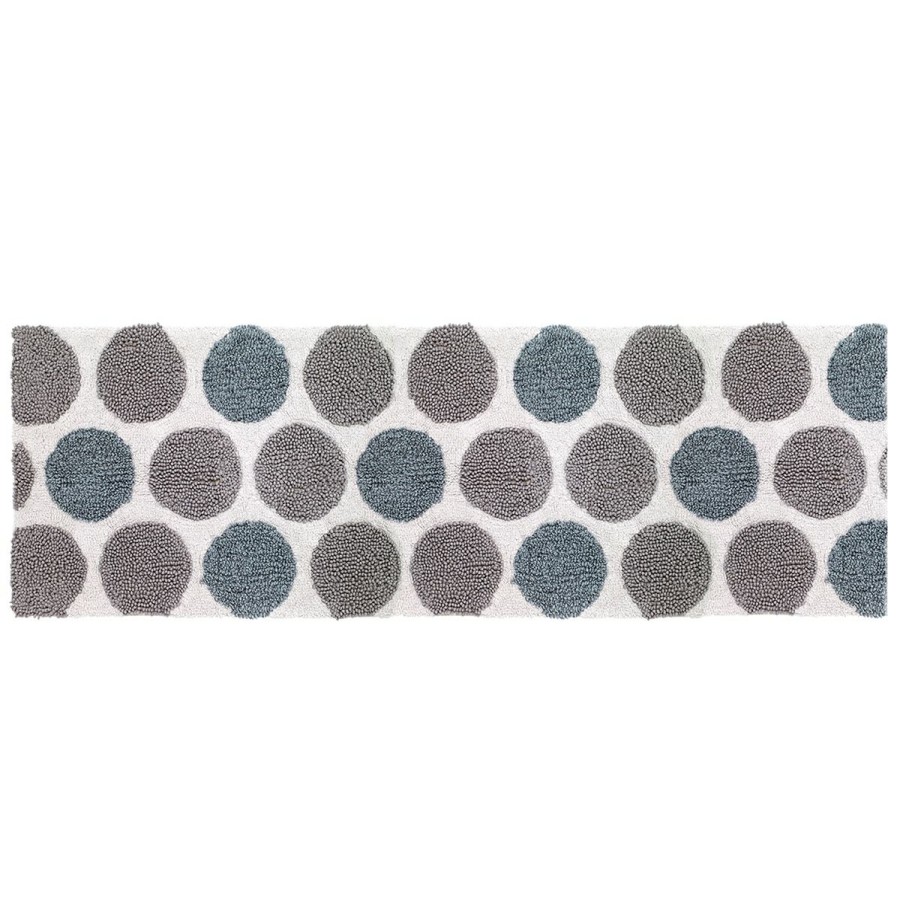 Bath Rugs & Mats * | Best Pirce Bath Rugs & Mats Avanti Dotted Circles Rug White/Multi