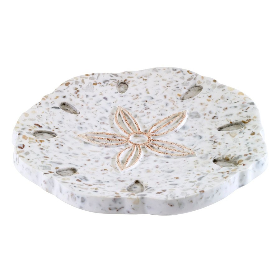 Soap Dishes * | Cheap Soap Dishes Avanti Coastal Terrazzo Soap Dish White/Multi