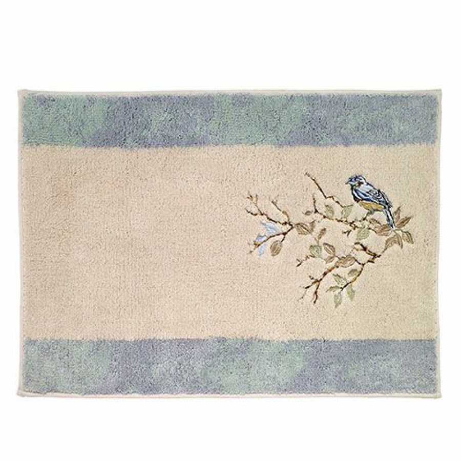 Bath Rugs & Mats * | Discount Bath Rugs & Mats Avanti Love Nest Bath Rug Blue