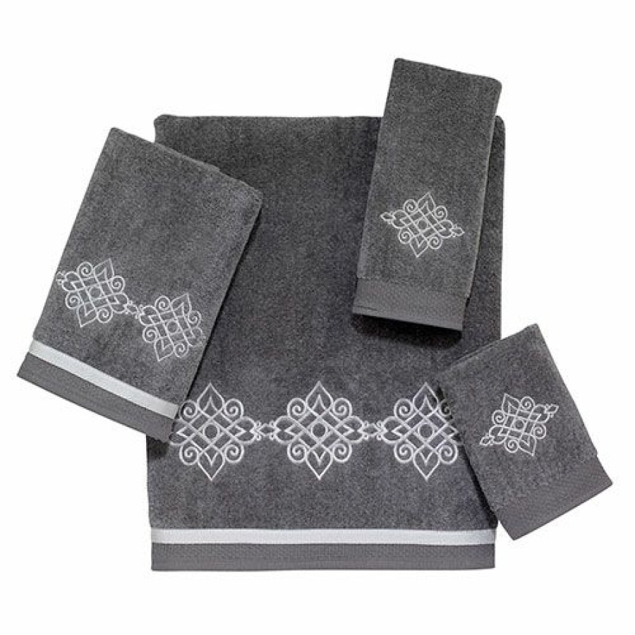 Towels * | Cheap Towels Avanti Linens Riverview Towel Collection Nickel