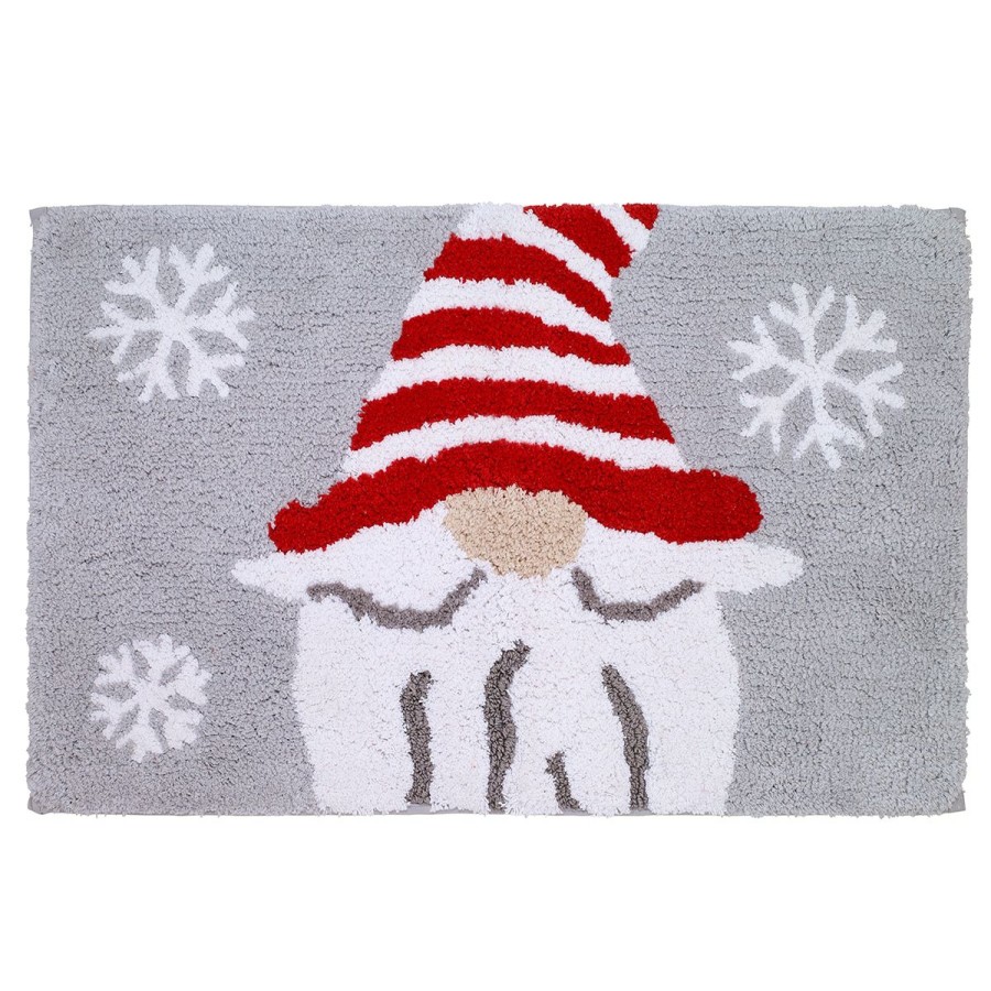 Bath Rugs & Mats * | Budget Bath Rugs & Mats Avanti Christmas Gnome Bath Rug Red/Multi