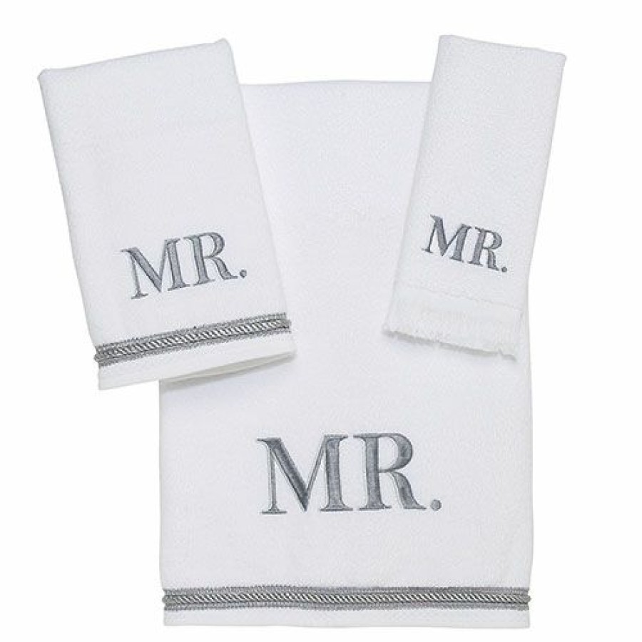 Towels * | Hot Sale Towels Avanti Linens Mr. Towel Towel Collection White