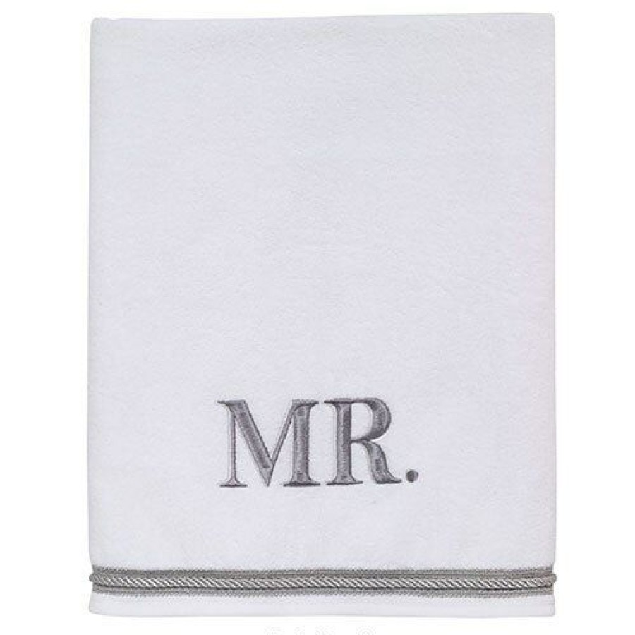 Towels * | Hot Sale Towels Avanti Linens Mr. Towel Towel Collection White