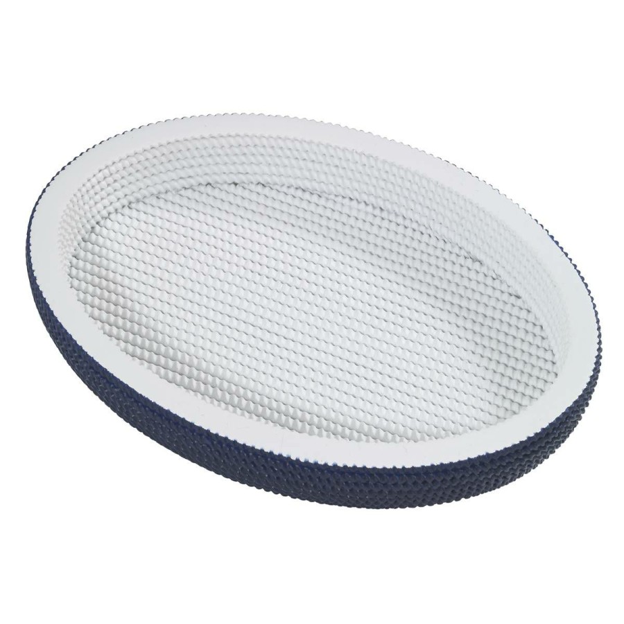 Soap Dishes * | Budget Soap Dishes Avanti Wilmington Soap Dish Navy/White