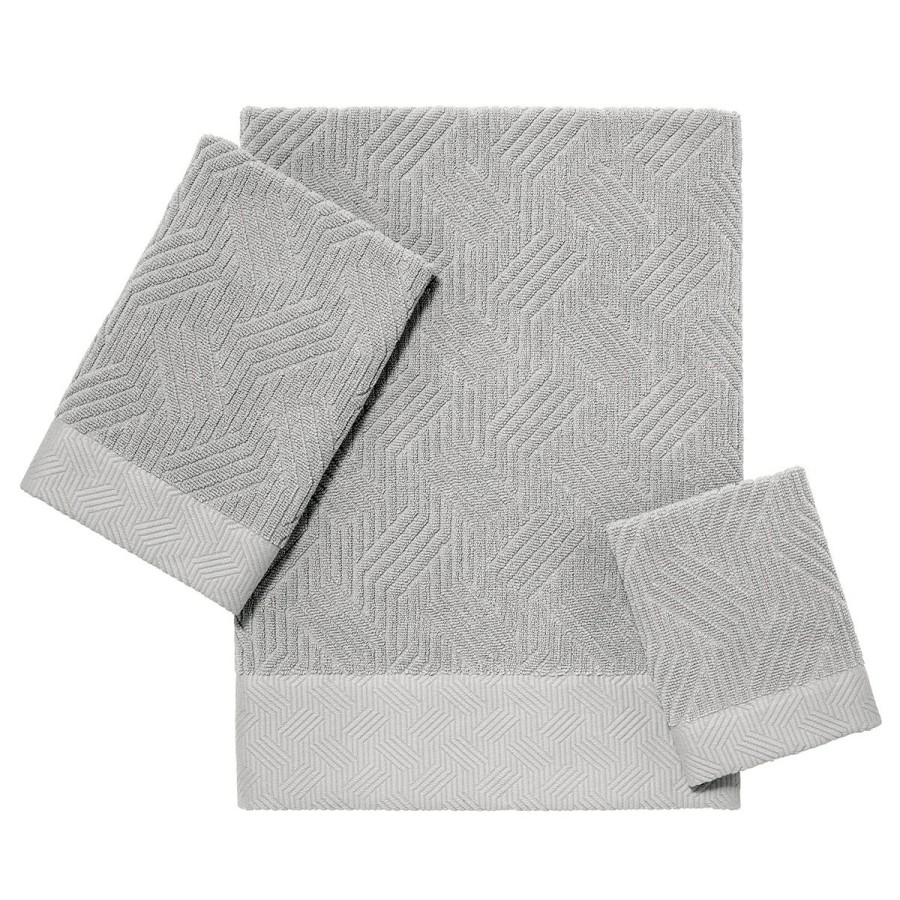 Towels * | Best Sale Towels Avanti Now House By Jonathan Adler Bleecker Bath Towel Collection White