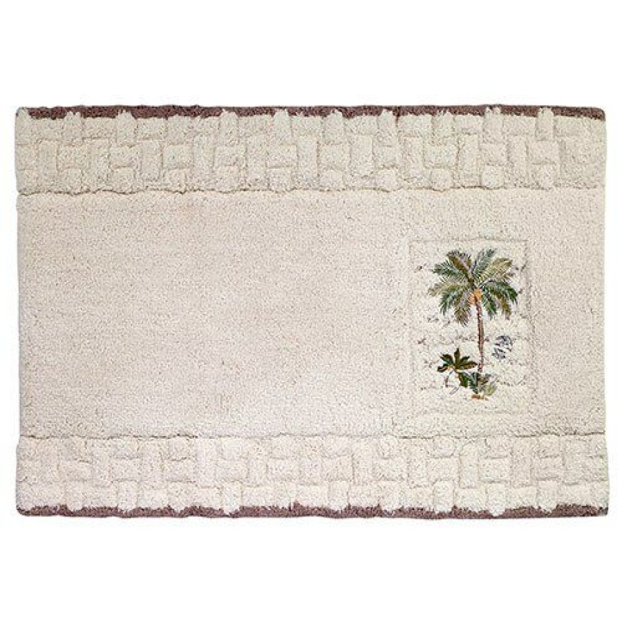 Bath Rugs & Mats * | Best Deal Bath Rugs & Mats Avanti Colony Palm Bath Rug Ivory