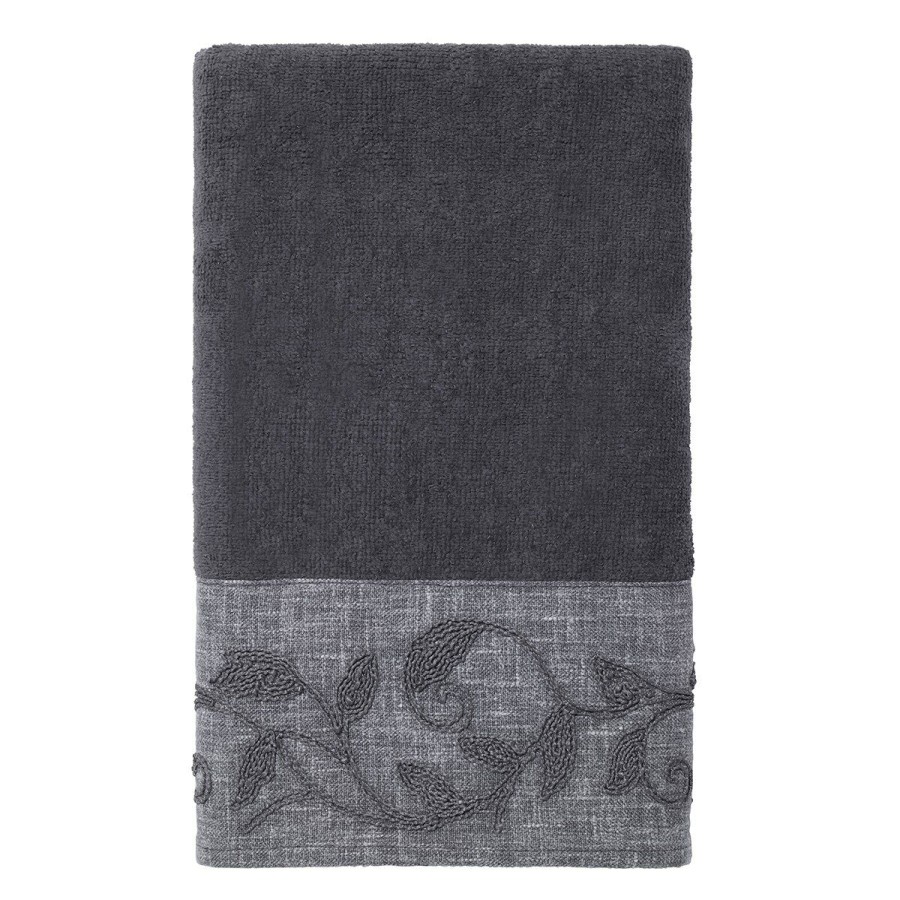 Towels * | Best Pirce Towels Avanti Linetto Cord Bath Towel Collection Granite