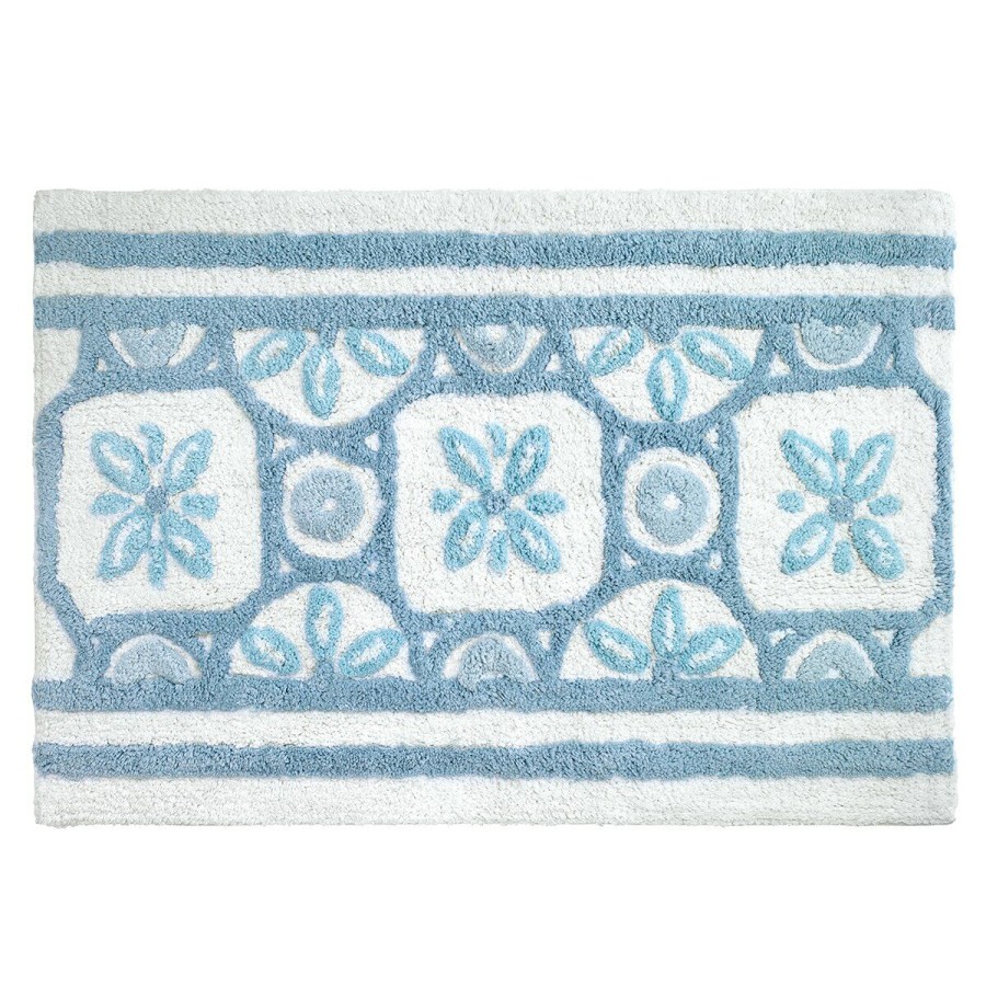 Bath Rugs & Mats * | Best Pirce Bath Rugs & Mats Avanti Garden View Bath Rug White/Multi