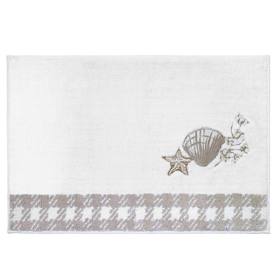 Bath Rugs & Mats * | Brand New Bath Rugs & Mats Avanti Hyannis Rug White