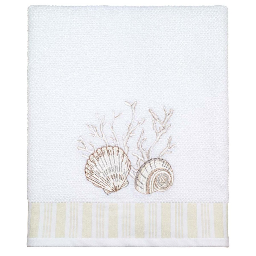 Towels * | Top 10 Avanti Destin Towels White/Multi