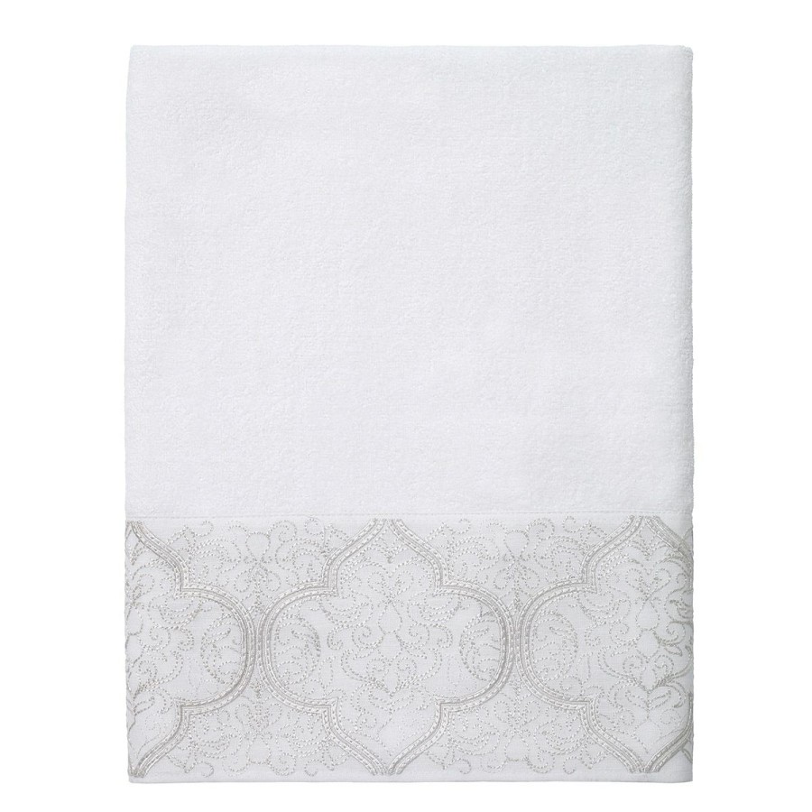 Towels * | Hot Sale Towels Avanti Scottsdale Bath Towel Collection White