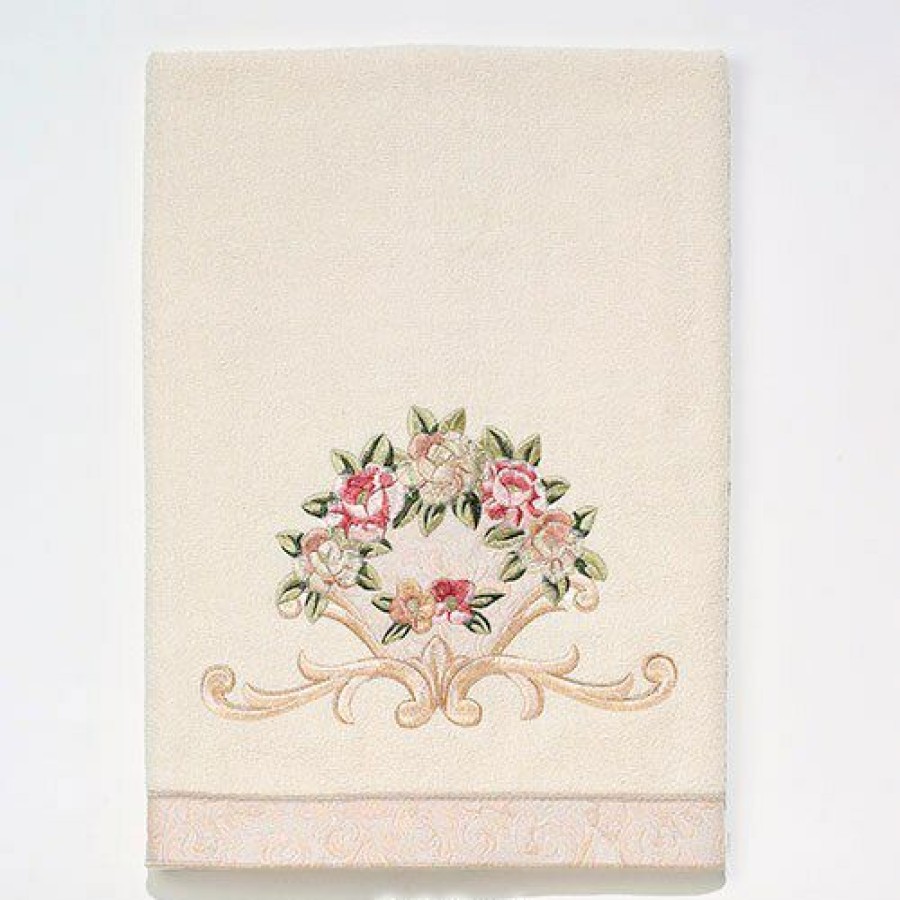 Towels * | Coupon Towels Avanti Linens Rosefan Towel Collection Ivory