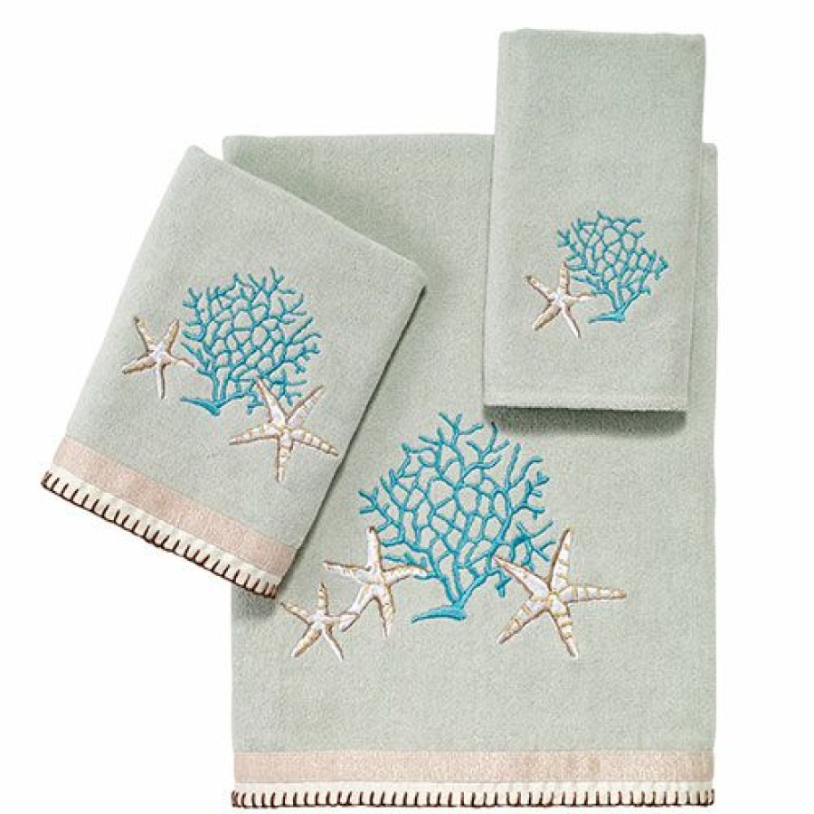 Towels * | Brand New Towels Avanti Beachcomber Towel Collection Seafoam