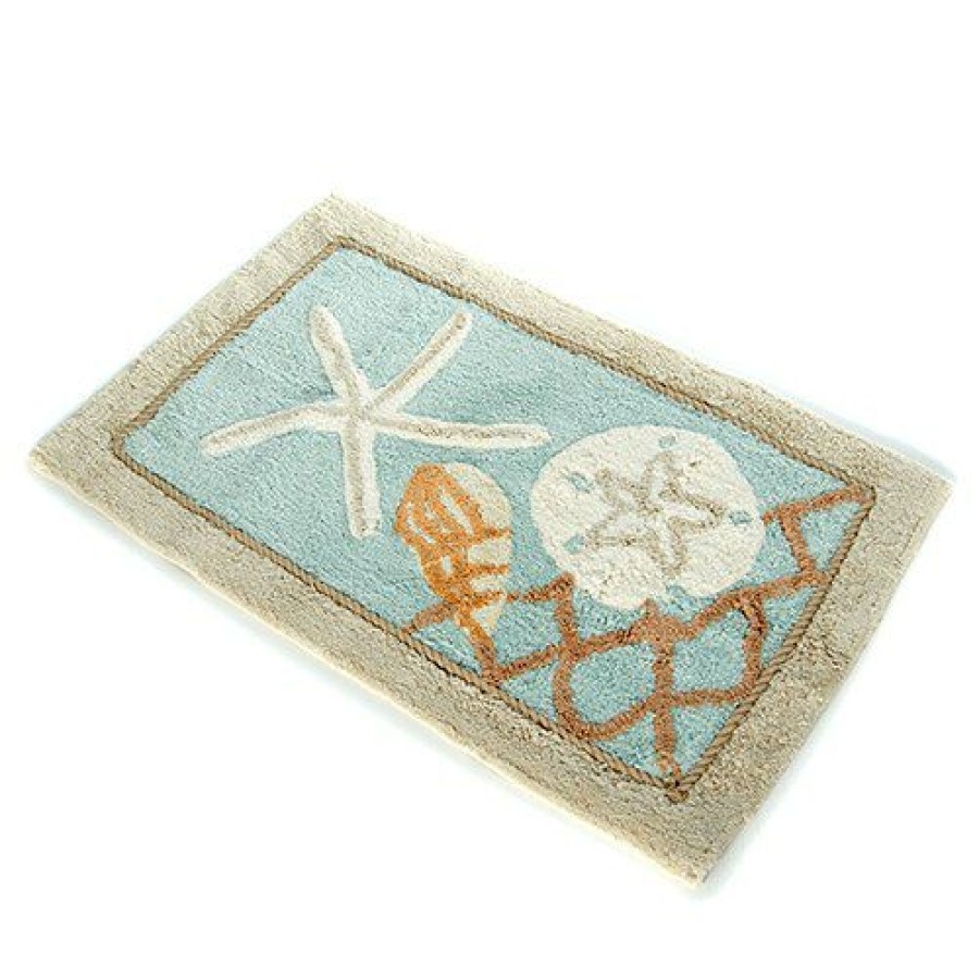 Bath Rugs & Mats * | Wholesale Bath Rugs & Mats Avanti Seaglass Bath Rug Beige