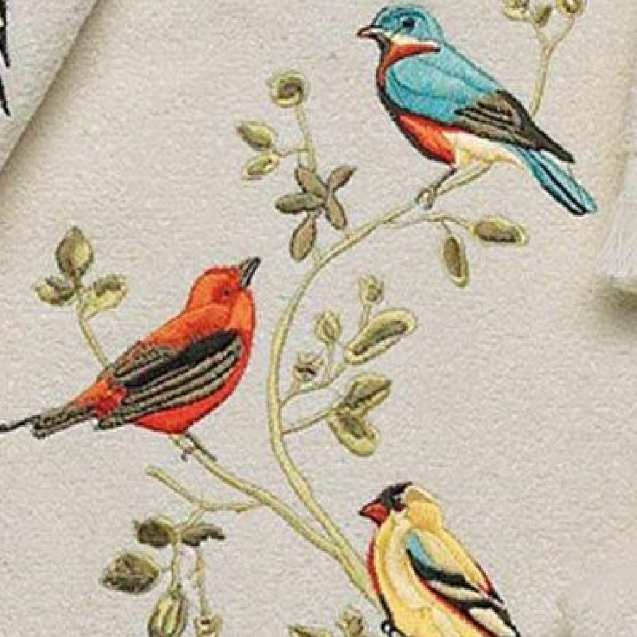 Towels * | Flash Sale Towels Avanti Gilded Birds Towel Collection Ivory