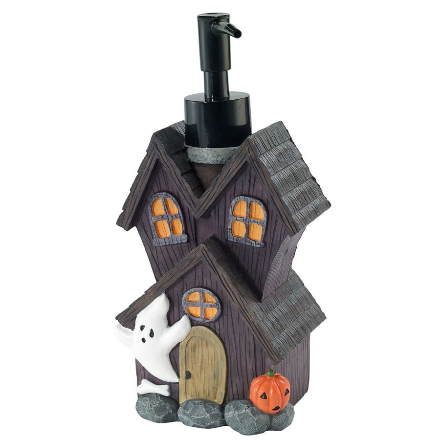 Soap & Lotion Pumps * | Cheapest Soap & Lotion Pumps Avanti Spooky House Lotion Pump Black