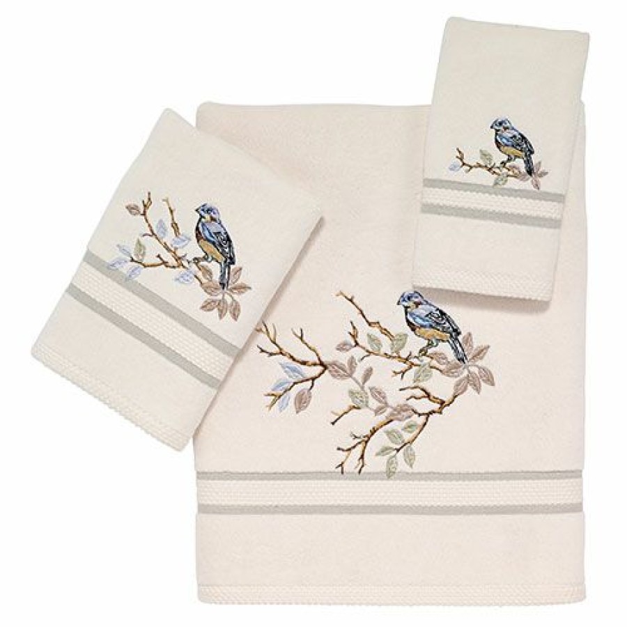 Towels * | Cheapest Towels Avanti Love Nest Bath Towel Collection Ivory