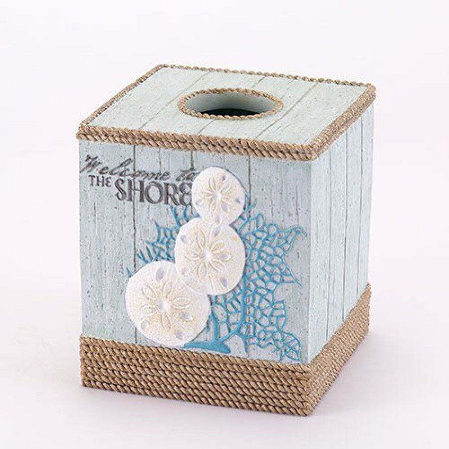 Tissue Box Holders * | Top 10 Tissue Box Holders Avanti Beachcomber Tissue Box Cover Multi