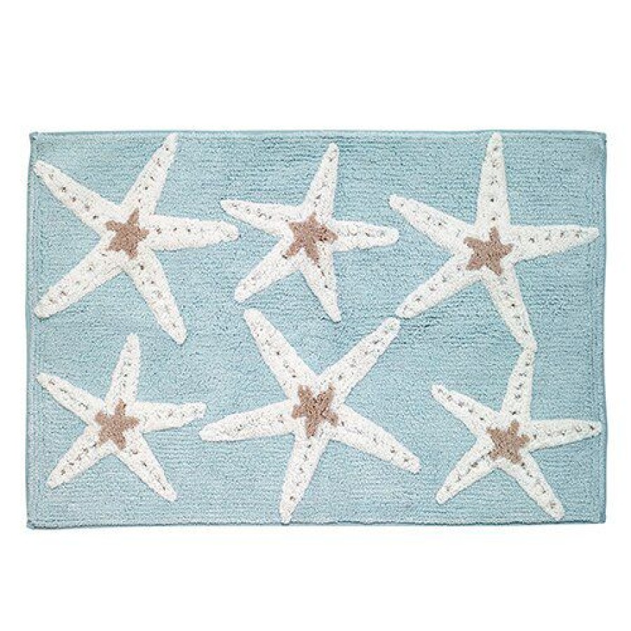 Bath Rugs & Mats * | Best Sale Bath Rugs & Mats Avanti Sequin Shells Rug Blue