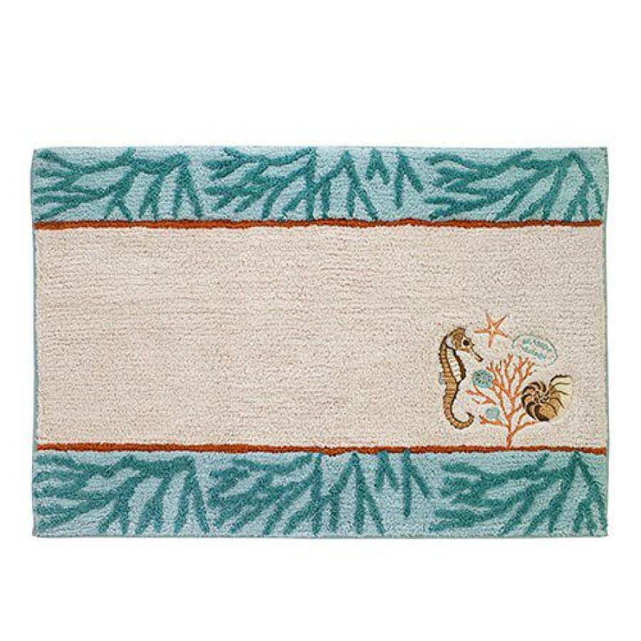 Bath Rugs & Mats * | Flash Sale Bath Rugs & Mats Avanti Seaside Vintage Bath Rug Multicolor