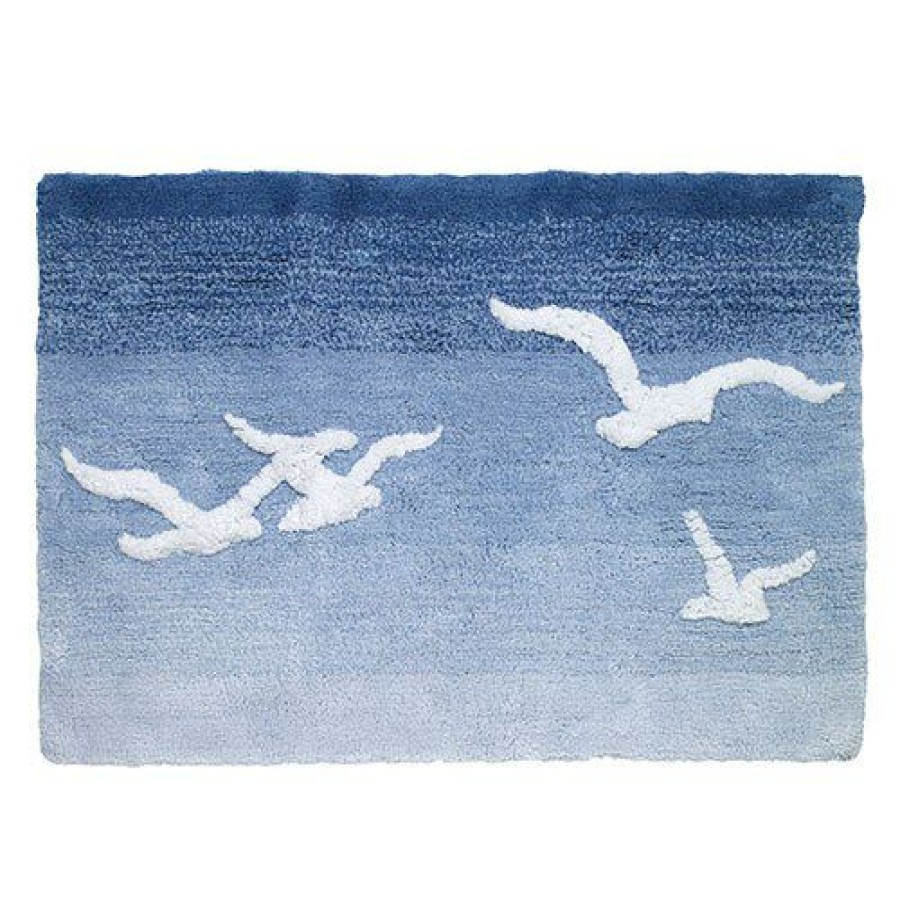 Bath Rugs & Mats * | Hot Sale Bath Rugs & Mats Avanti Seagulls Bath Rug Multicolor