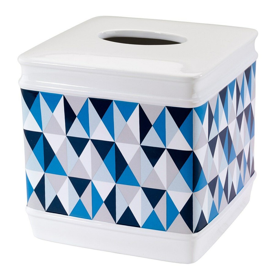 Tissue Box Holders * | Outlet Tissue Box Holders Avanti Now House By Jonathan Adler Bleecker Tissue Box Holder White/Multi