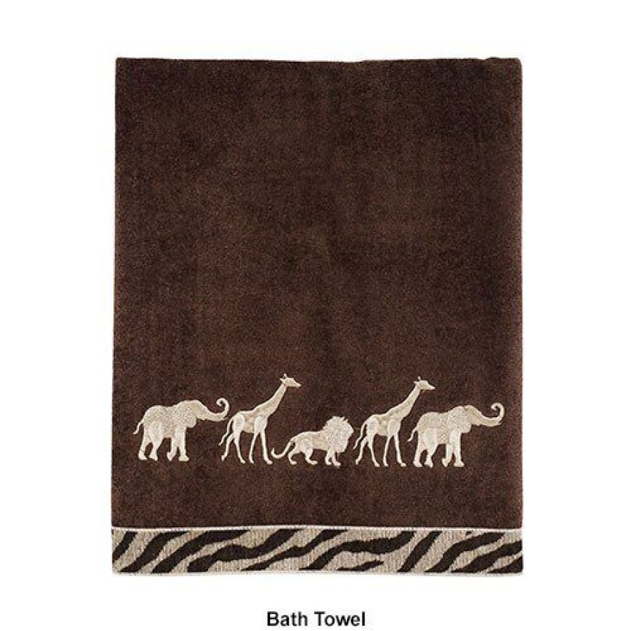 Towels * | Best Pirce Towels Avanti Linens Animal Parade Towel Collection Mocha