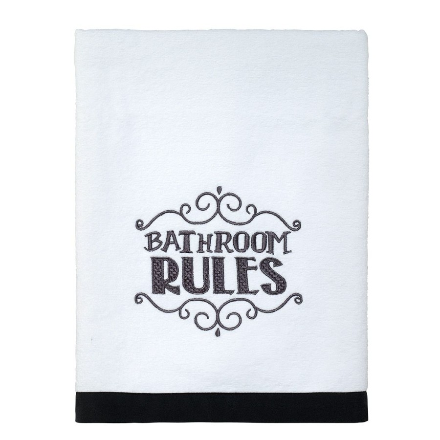 Towels * | Deals Towels Avanti Chalk It Up Bath Towel Collection White