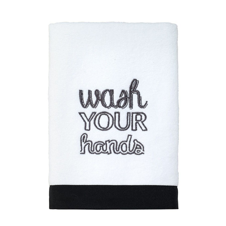 Towels * | Deals Towels Avanti Chalk It Up Bath Towel Collection White