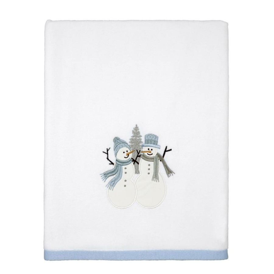 Towels * | Best Pirce Towels Avanti Frosty Friends Bath Towel White