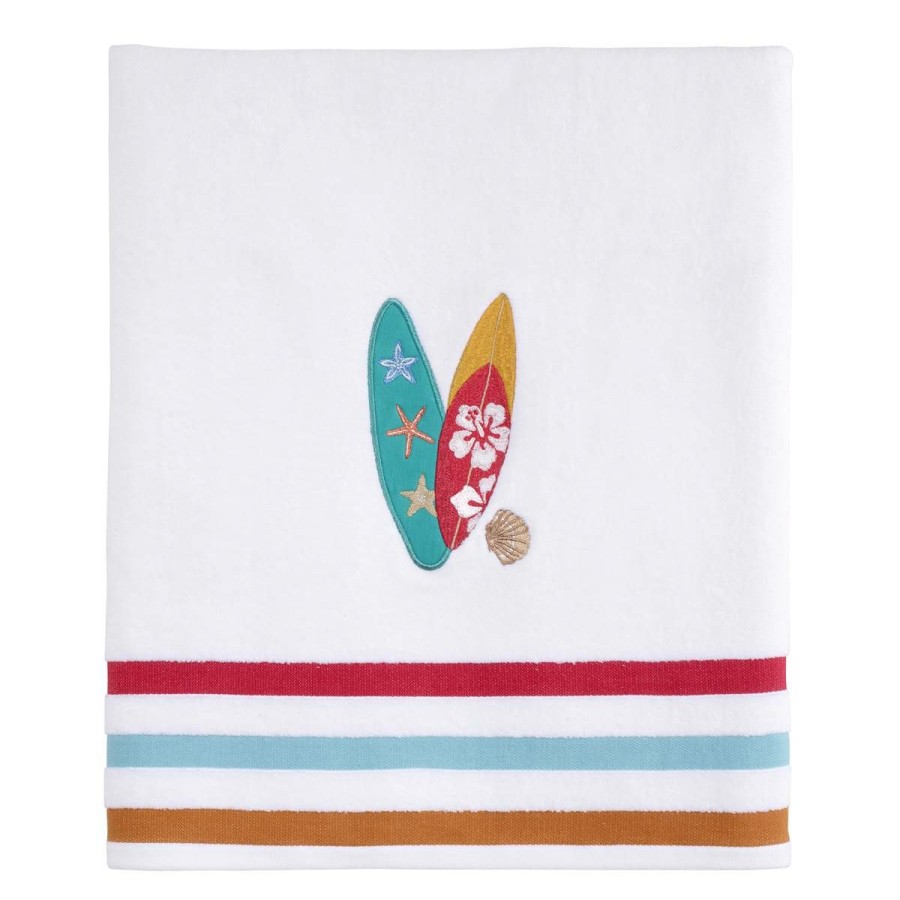 Towels * | Buy Towels Avanti Surf Time Bath Towel White/Multi