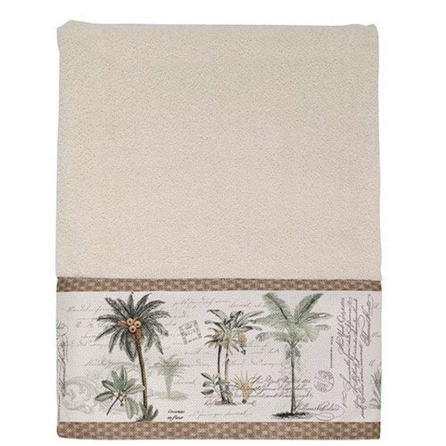 Towels * | Promo Towels Avanti Colony Palm Towel Collection Ivory