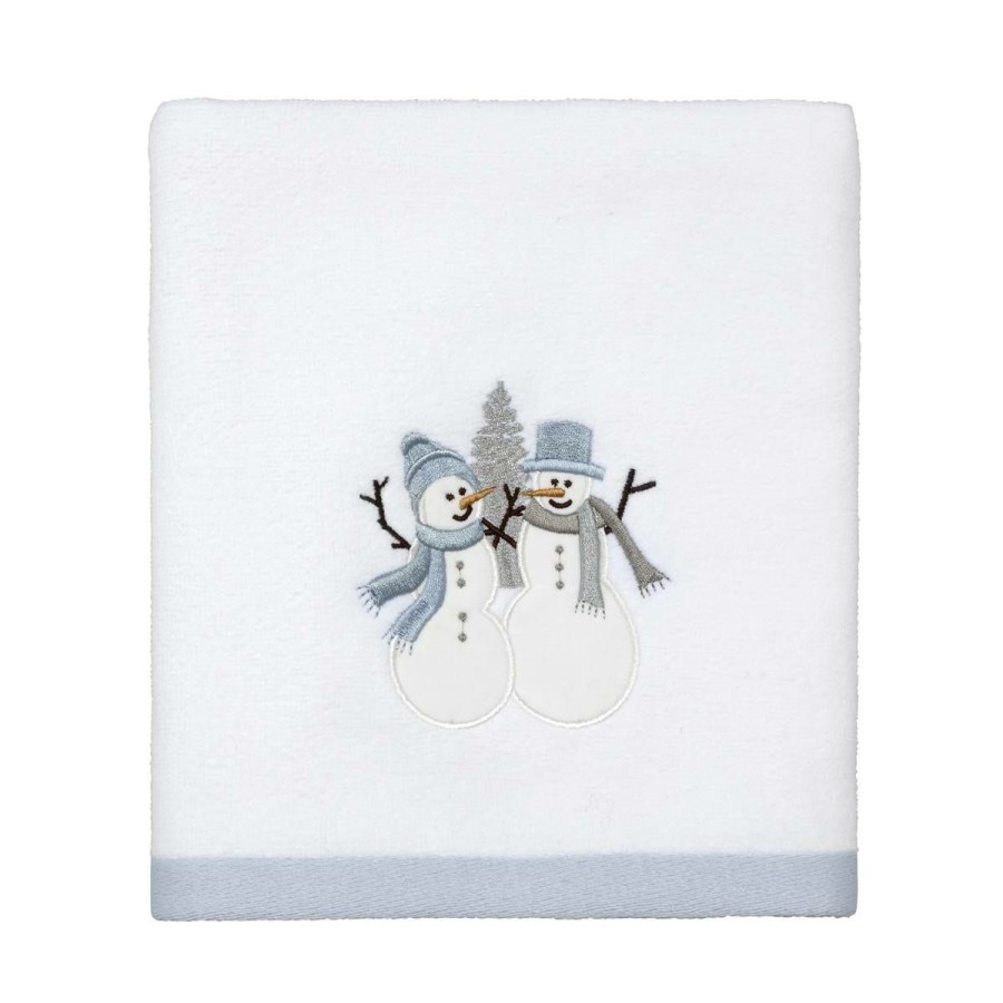 Towels * | Brand New Towels Avanti Frosty Friends Hand Towel White