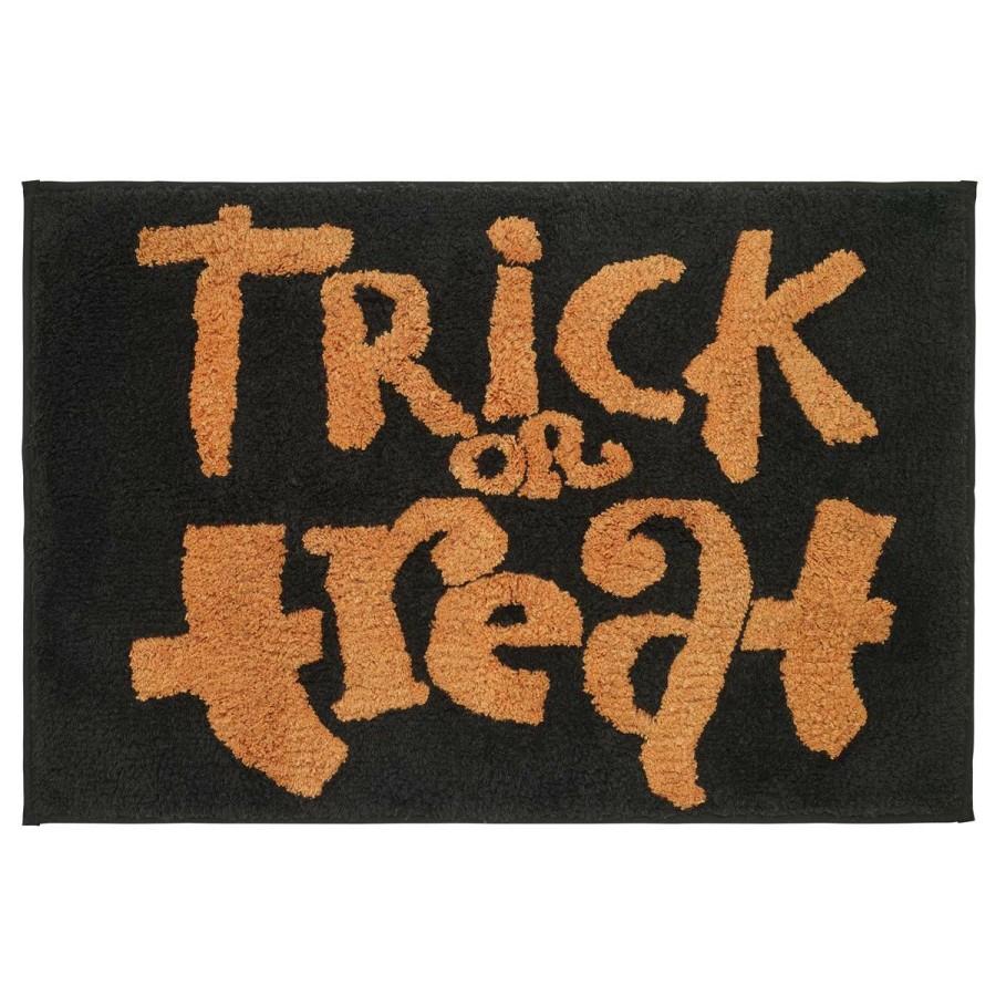 Bath Rugs & Mats * | Budget Bath Rugs & Mats Avanti Trick Or Treat Rug Black/Orange