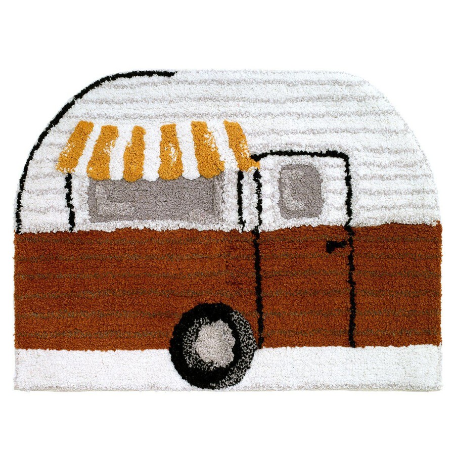 Bath Rugs & Mats * | Best Reviews Of Bath Rugs & Mats Avanti Gone Glamping Bath Rug White/Multi