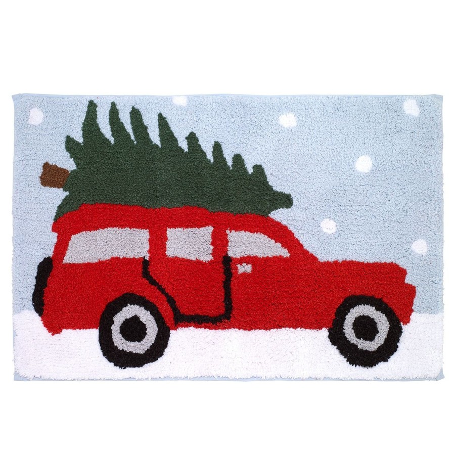 Bath Rugs & Mats * | Wholesale Bath Rugs & Mats Avanti Station Wagon Bath Rug Red/Multi