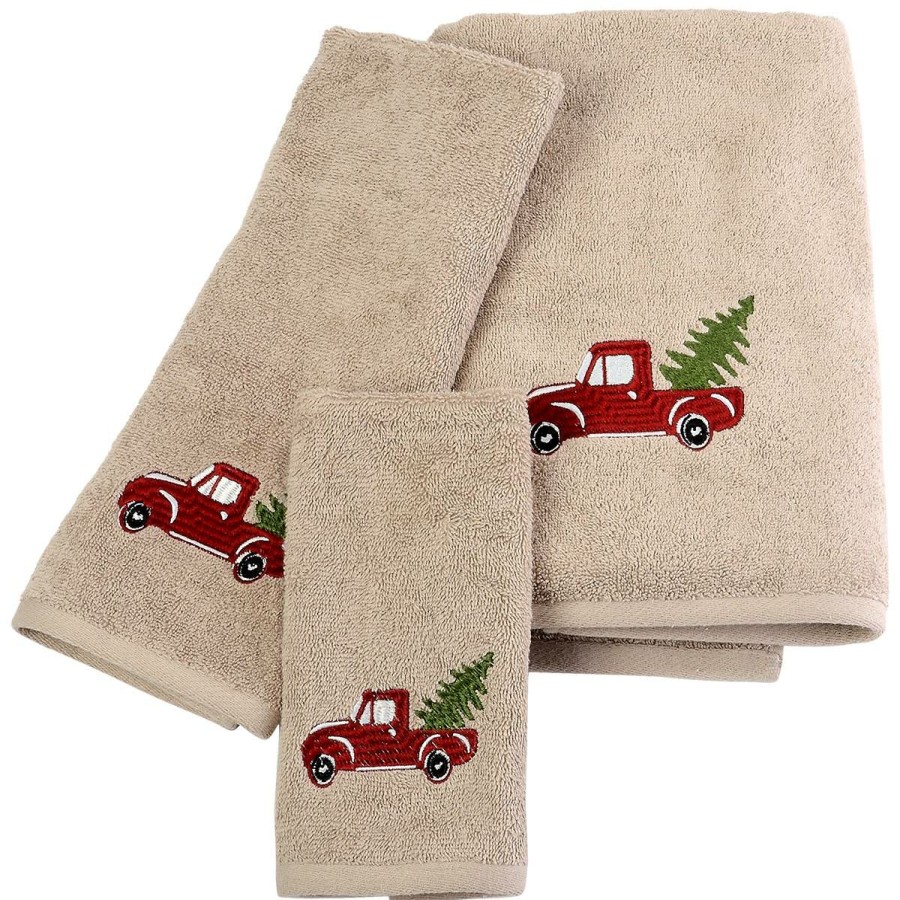 Towels * | Best Deal Towels Avanti Holiday Truck Bath Towel Collection Linen