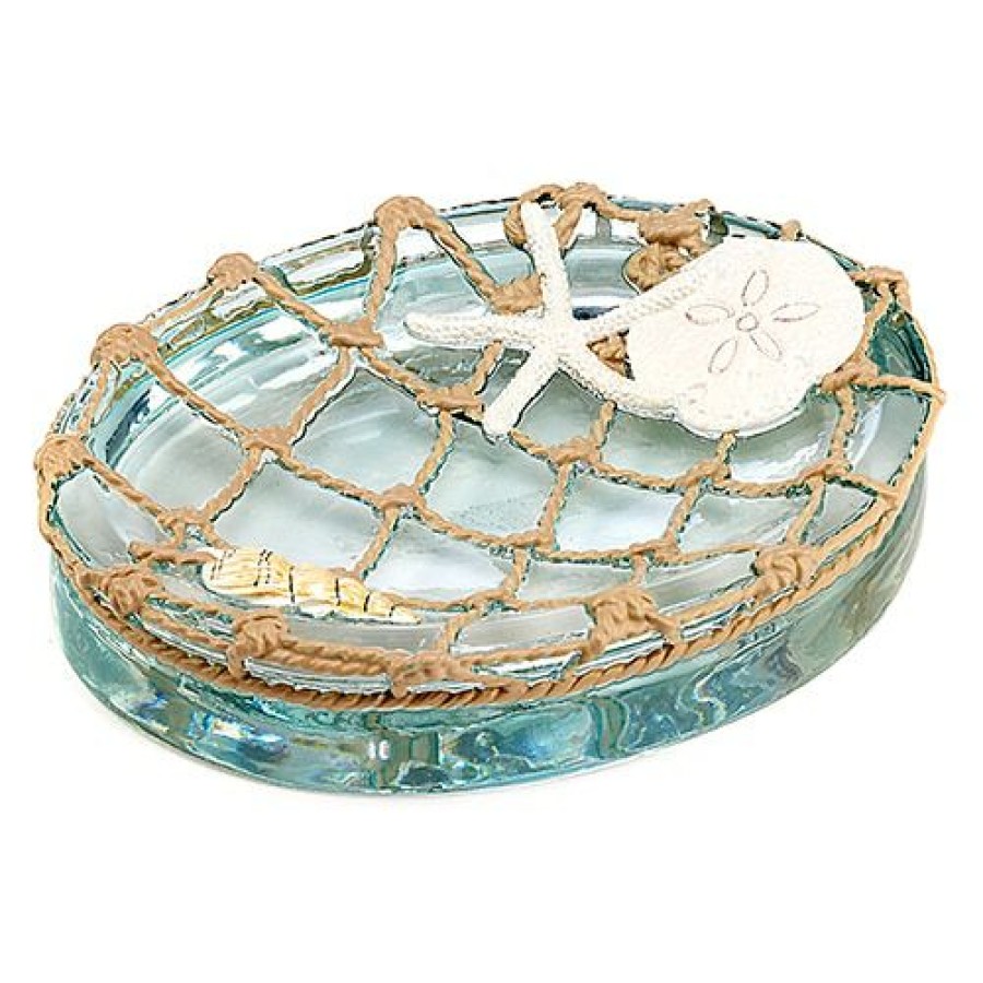 Soap Dishes * | Outlet Soap Dishes Avanti Seaglass Soap Dish Blue